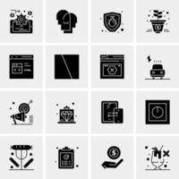 16 Universal Business Icons Vector Creative Icon Illustration to use in web and Mobile Related project