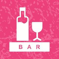 Unique Bar Sign Vector Icon