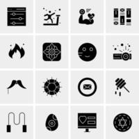 16 Universal Business Icons Vector Creative Icon Illustration to use in web and Mobile Related project