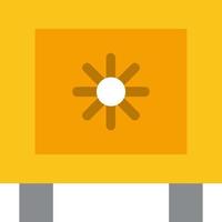 Locker Lock Global Logistic  Flat Color Icon Vector icon banner Template