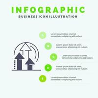 Management Method Performance Product Solid Icon Infographics 5 Steps Presentation Background vector