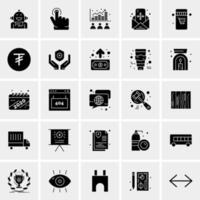 25 iconos de negocios universales vector ilustración de icono creativo para usar en proyectos relacionados con la web y dispositivos móviles