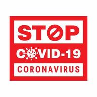 señal de advertencia de coronavirus covid 19 signo vector cartel de conciencia covid19