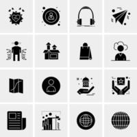 16 Universal Business Icons Vector Creative Icon Illustration to use in web and Mobile Related project