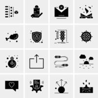 16 Universal Business Icons Vector Creative Icon Illustration to use in web and Mobile Related project