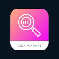 Code Code Search Magnifier Magnifying Mobile App Button Android and IOS Line Version vector