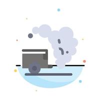 Dump Environment Garbage Pollution Abstract Flat Color Icon Template vector