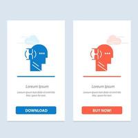Wait Glass User Male  Blue and Red Download and Buy Now web Widget Card Template vector