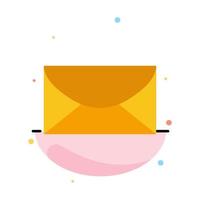 Mail Email Message Global Abstract Flat Color Icon Template vector