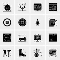 16 Universal Business Icons Vector Creative Icon Illustration to use in web and Mobile Related project