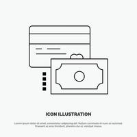 Card Credit Payment Money Vector Line Icon