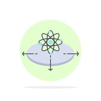 Business concept idea innovation light Flat Color Icon Vector