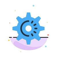 Cog Gear Setting Idea Abstract Flat Color Icon Template vector