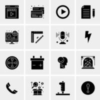 16 Universal Business Icons Vector Creative Icon Illustration to use in web and Mobile Related project