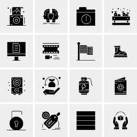 16 Universal Business Icons Vector Creative Icon Illustration to use in web and Mobile Related project