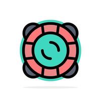 Protection Safety Support Float Abstract Circle Background Flat color Icon vector