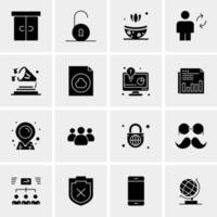 16 Universal Business Icons Vector Creative Icon Illustration to use in web and Mobile Related project