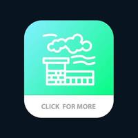 Factory Industry Landscape Mobile App Button Android and IOS Line Version vector