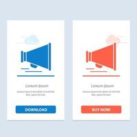 Speaker Laud Motivation  Blue and Red Download and Buy Now web Widget Card Template vector