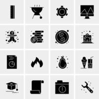 16 Universal Business Icons Vector Creative Icon Illustration to use in web and Mobile Related project