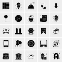 25 iconos de negocios universales vector ilustración de icono creativo para usar en proyectos relacionados con la web y dispositivos móviles