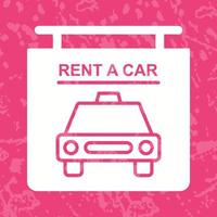 Rent a Car Vector Icon