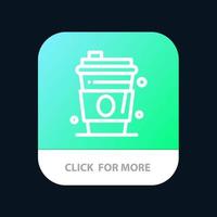 Alcohol Drink Juice Usa Mobile App Button Android and IOS Line Version vector