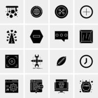 16 Universal Business Icons Vector Creative Icon Illustration to use in web and Mobile Related project