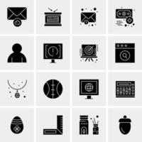 16 Universal Business Icons Vector Creative Icon Illustration to use in web and Mobile Related project