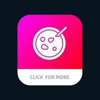 Petri Dish Analysis Medical Mobile App Button Android and IOS Glyph Version vector