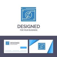 Creative Business Card and Logo template Business Copyright Digital Domain Law Vector Illustration