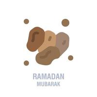 Ramadan icons Muslim islam prayer and ramadan kareem thin line icons set Modern flat style symbols isolated on white for infographics or web use vector