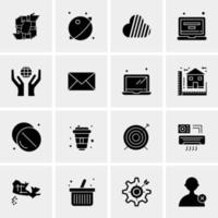 16 Universal Business Icons Vector Creative Icon Illustration to use in web and Mobile Related project