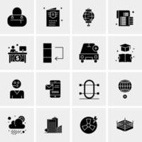 16 Universal Business Icons Vector Creative Icon Illustration to use in web and Mobile Related project