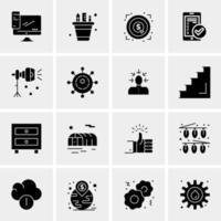 16 Universal Business Icons Vector Creative Icon Illustration to use in web and Mobile Related project