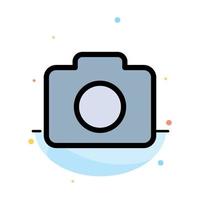 Instagram Camera Image Abstract Flat Color Icon Template vector