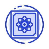 Computation Computer Computing Data Future Blue Dotted Line Line Icon vector