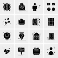 16 Universal Business Icons Vector Creative Icon Illustration to use in web and Mobile Related project