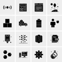 16 Universal Business Icons Vector Creative Icon Illustration to use in web and Mobile Related project