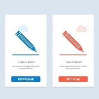 educación regla escuela azul y rojo descargar y comprar ahora plantilla de tarjeta de widget web vector