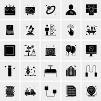 25 iconos de negocios universales vector ilustración de icono creativo para usar en proyectos relacionados con la web y dispositivos móviles