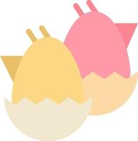 Egg Baby Easter Nature  Flat Color Icon Vector icon banner Template