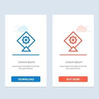 Kite Festival  Blue and Red Download and Buy Now web Widget Card Template vector