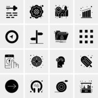 16 Universal Business Icons Vector Creative Icon Illustration to use in web and Mobile Related project