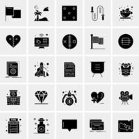 25 iconos de negocios universales vector ilustración de icono creativo para usar en proyectos relacionados con la web y dispositivos móviles