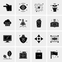 16 Universal Business Icons Vector Creative Icon Illustration to use in web and Mobile Related project