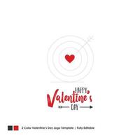 Happy Valentines Day Card Vector Lettering Background