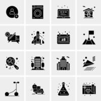 16 Universal Business Icons Vector Creative Icon Illustration to use in web and Mobile Related project