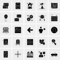 25 iconos de negocios universales vector ilustración de icono creativo para usar en proyectos relacionados con la web y dispositivos móviles