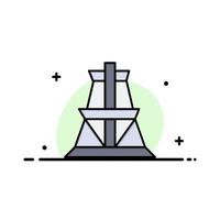 Electrical Energy Transmission Transmission Tower  Business Flat Line Filled Icon Vector Banner Template